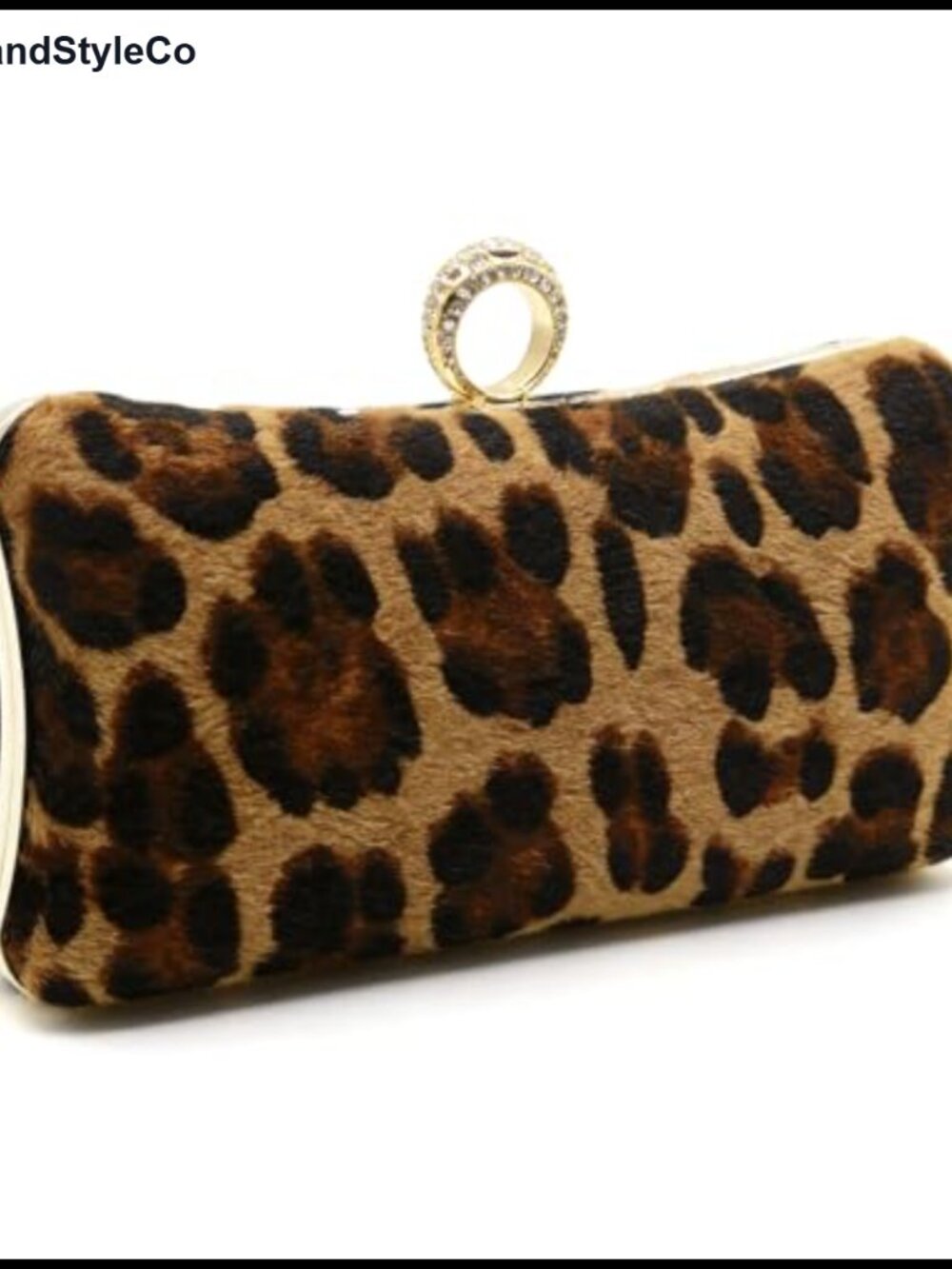 Evening Clutch Purse Faux Leather Chain Strap Crossbody Wristlet Formal